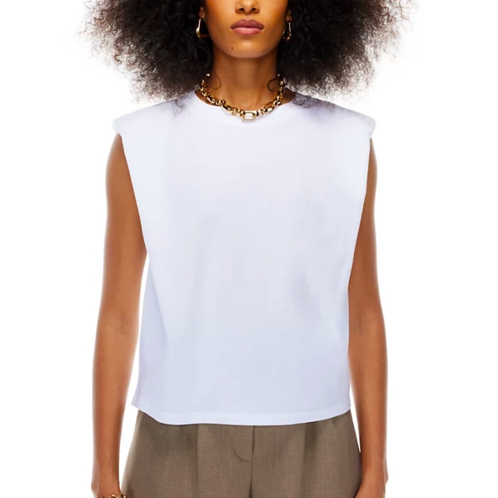 Aritzia Padded Shoulder Top sz 2XL